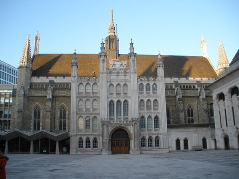 The Guildhall, the 14th century “city hall” of the City of London